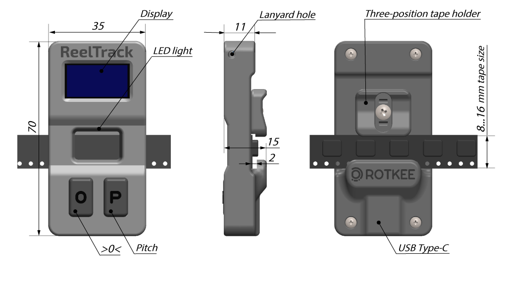 ReelTrack portable and accurate SMD electronic components counter design