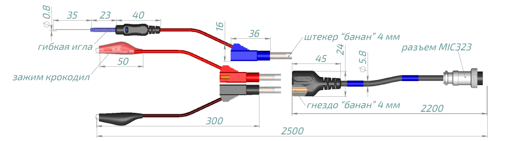 TL-AS-mlp конструкция осциллографического щупа для USB Autoscope IV